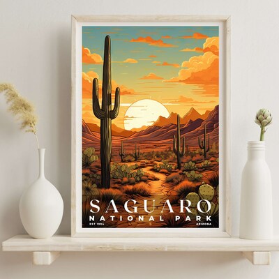 Saguaro National Park Poster, Travel Art, Office Poster, Home Decor | S7 - image6